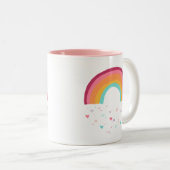 Happy Rainbow Magic Zweifarbige Tasse (VorderseiteRechts)