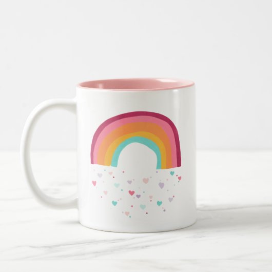 Happy Rainbow Magic Zweifarbige Tasse (Links)