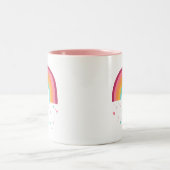 Happy Rainbow Magic Zweifarbige Tasse (Mittel)