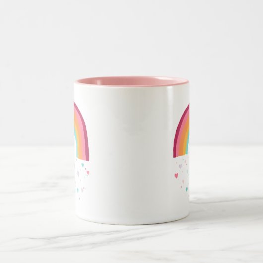 Happy Rainbow Magic Zweifarbige Tasse (Mittel)
