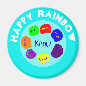 HAPPY RAINBOW MAGNET (Vorne)