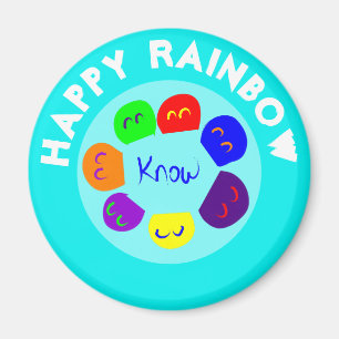 HAPPY RAINBOW MAGNET