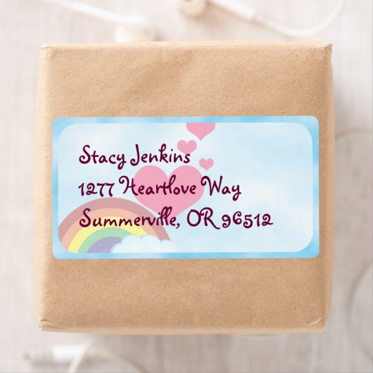 Happy Rainbow Niedlich Fun Retro Art Joy (Insitu)