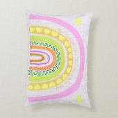 Happy Rainbow 'Now That You're In The World' Dekokissen (Rückseite(Vertikal))