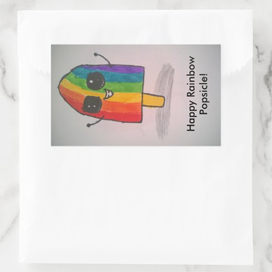 Happy Rainbow Popsicle Stickers (Tasche)