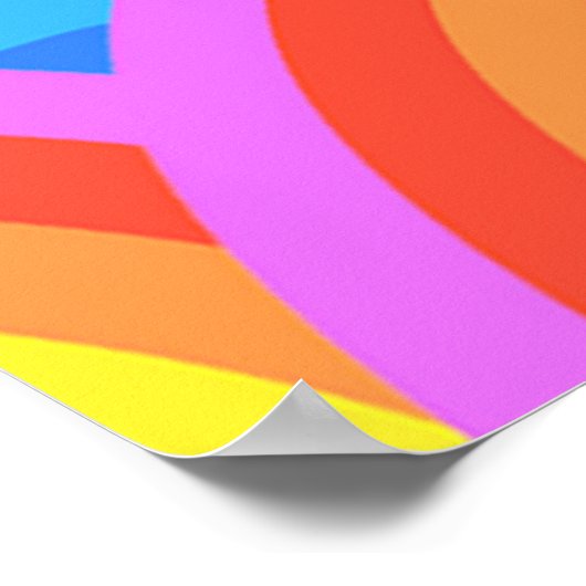 Happy Rainbow Poster (Ecke)