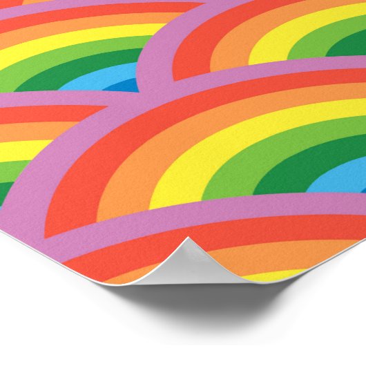 Happy Rainbow Poster (Ecke)