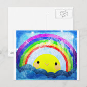 Happy Rainbow Postkarte (Vorne/Hinten)