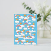 Happy Rainbow Postkarte (Stehend Vorderseite)