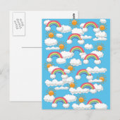 Happy Rainbow Postkarte (Vorne/Hinten)