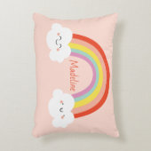 Happy Rainbow Throw Kissen (Vorderseite(Vertikal))