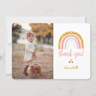Happy Rainbow Vielen Dank Foto Einladung