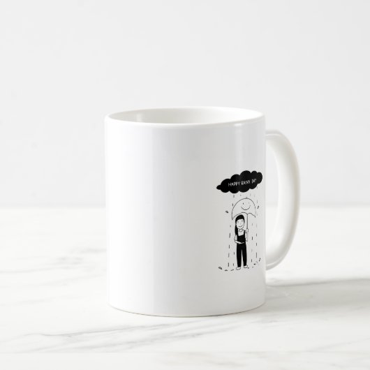 Happy Rainy Day Tasse (VorderseiteRechts)