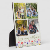 Happy Raising Wildblumen 4 Foto Collage Green Fotoplatte (Seite)