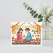 Happy Rakhi, Raksha Bandhan Postkarte (Stehend Vorderseite)