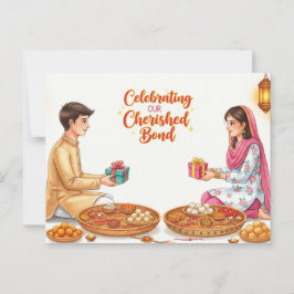 Happy Rakhi, Raksha Bandhan Postkarte