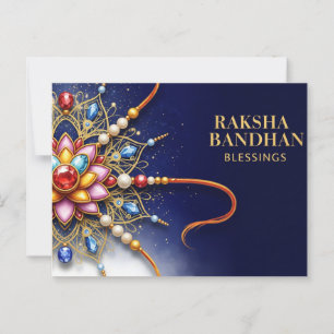 Happy Rakhi, Raksha Bandhan Postkarte