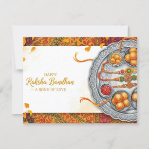 Happy Rakhi, Raksha Bandhan Postkarte
