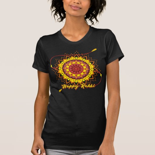 Happy Rakhi, yellow T-Shirt (Vorderseite)