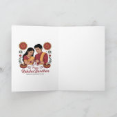 Happy Raksha Bandhan Folded Greeting Card Karte (Innenseite)