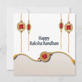 Happy Raksha Bandhan, roter Edelstein