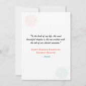 Happy Raksha Bandhan Sibling Liebe Karte (Rückseite)