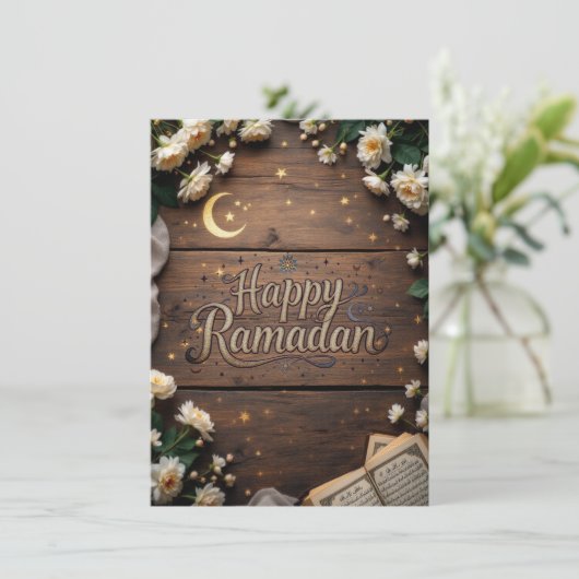 Happy Ramadan Feiertagskarte (Stehend Vorderseite)