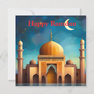 Happy Ramadan Greeting Card Feiertagskarte