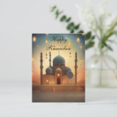 Happy Ramadan Greeting Card Feiertagskarte (Stehend Vorderseite)