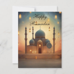 Happy Ramadan Greeting Card Feiertagskarte