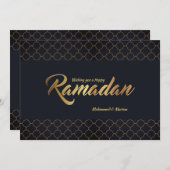 Happy Ramadan Holiday Card Feiertagskarte (Vorne/Hinten)