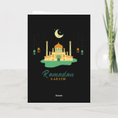 Happy Ramadan Kareem And Eid Mubarak 2026 Karte (Rückseite)
