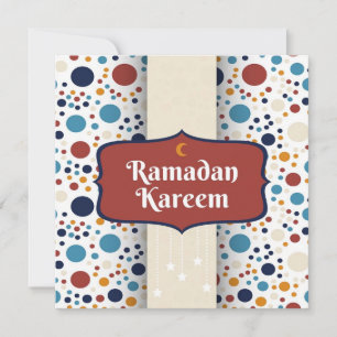 Happy Ramadan Kareem Crescent Holiday Card Feiertagskarte