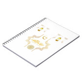 Happy Ramadan Kareem - Eid Mubarak wünscht Urlaub Notizblock (Linke Seite)