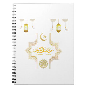 Happy Ramadan Kareem - Eid Mubarak wünscht Urlaub Notizblock