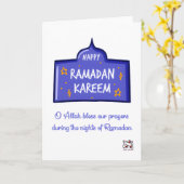 Happy Ramadan Kareem Karte (Gelbe Blume)