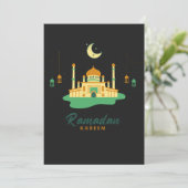 Happy Ramadan Kareem und Eid Mubarak 2022  Einladung (Stehend Vorderseite)