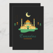 Happy Ramadan Kareem und Eid Mubarak 2022 Einladung (Vorne/Hinten)