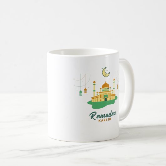 Happy Ramadan Kareem und Eid Mubarak 2022 Kaffeetasse (VorderseiteRechts)