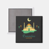 Happy Ramadan Kareem und Eid Mubarak 2022 Magnet (Vorderseite/Rückseite)