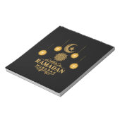 Happy Ramadan Kareem und Eid Mubarak 2023 Urlaub Notizblock (Rotiert)