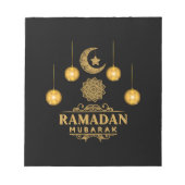 Happy Ramadan Kareem und Eid Mubarak 2023 Urlaub Notizblock (Vorderseite)