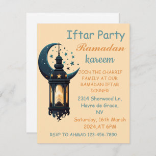 Happy Ramadan Kareem und Eid Mubarak 2024 Einladung