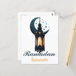 Happy Ramadan Kareem und Eid Mubarak 2024 Postkarte