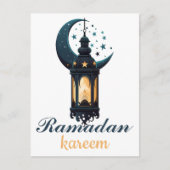 Happy Ramadan Kareem und Eid Mubarak 2024 Postkarte (Vorderseite)