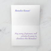 Happy Ramadan, Karte (Innenseite)