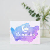 Happy Ramadan Mubarak Postkarte (Stehend Vorderseite)