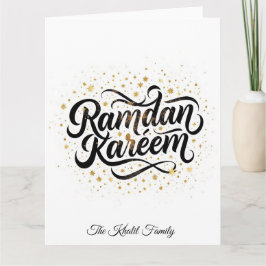 Happy Ramadan Mubarak Ramadan Kareem Gold Muslim Karte