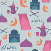 Happy Ramadan Pattern Aufkleber (Vorderseite)