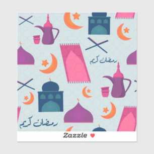Happy Ramadan Pattern Aufkleber